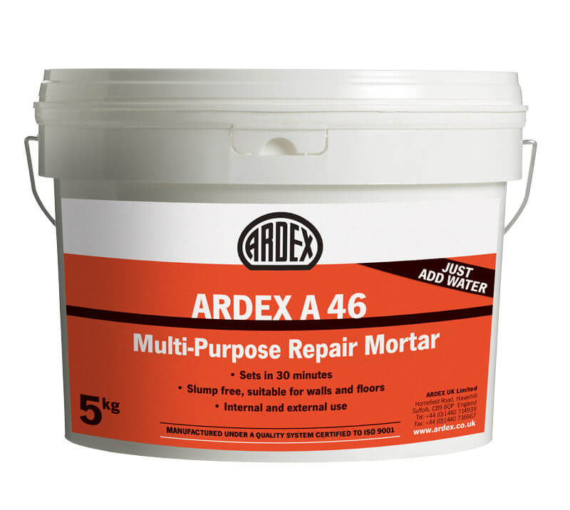 ARDEX A46 Multipurpose Concrete Repair Mortar 5kg ARDEX A46 Multipurpose Concrete Repair Mortar 5kg