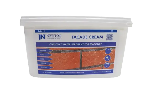 Newton Facade Cream 5 Litre Newton Facade Cream One-Coat Water Repellent for Masonry
